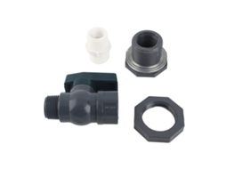 Kit de torneira para barril de água da chuva em PVC, fácil instalação, torneira para jardim externo, barril de água de 1 polegada DN25