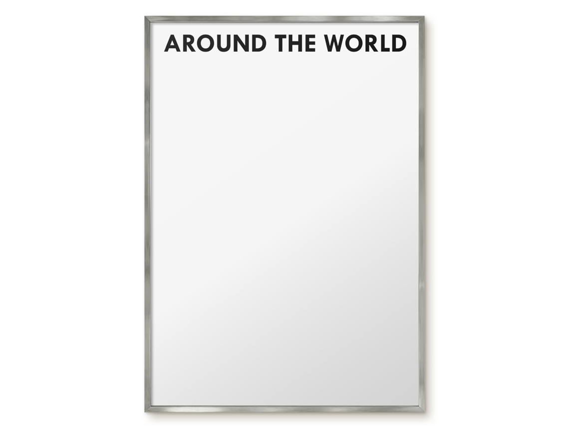 Magnetic Wall Board Around The World For The Office Espelharte (70x100 Cm)