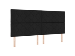 Conjunto 1 Cabeceira Estofada Vidaxl Cinzento-claro Tecido (200 Cm)