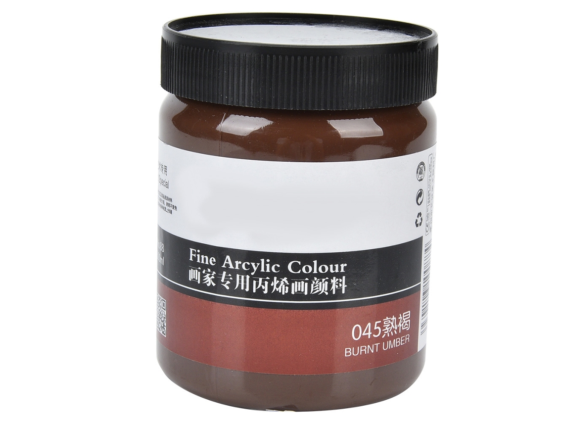 Pigmento De Propileno Color Estable Impermeable 300ml En Botella (marrón Quemado)
