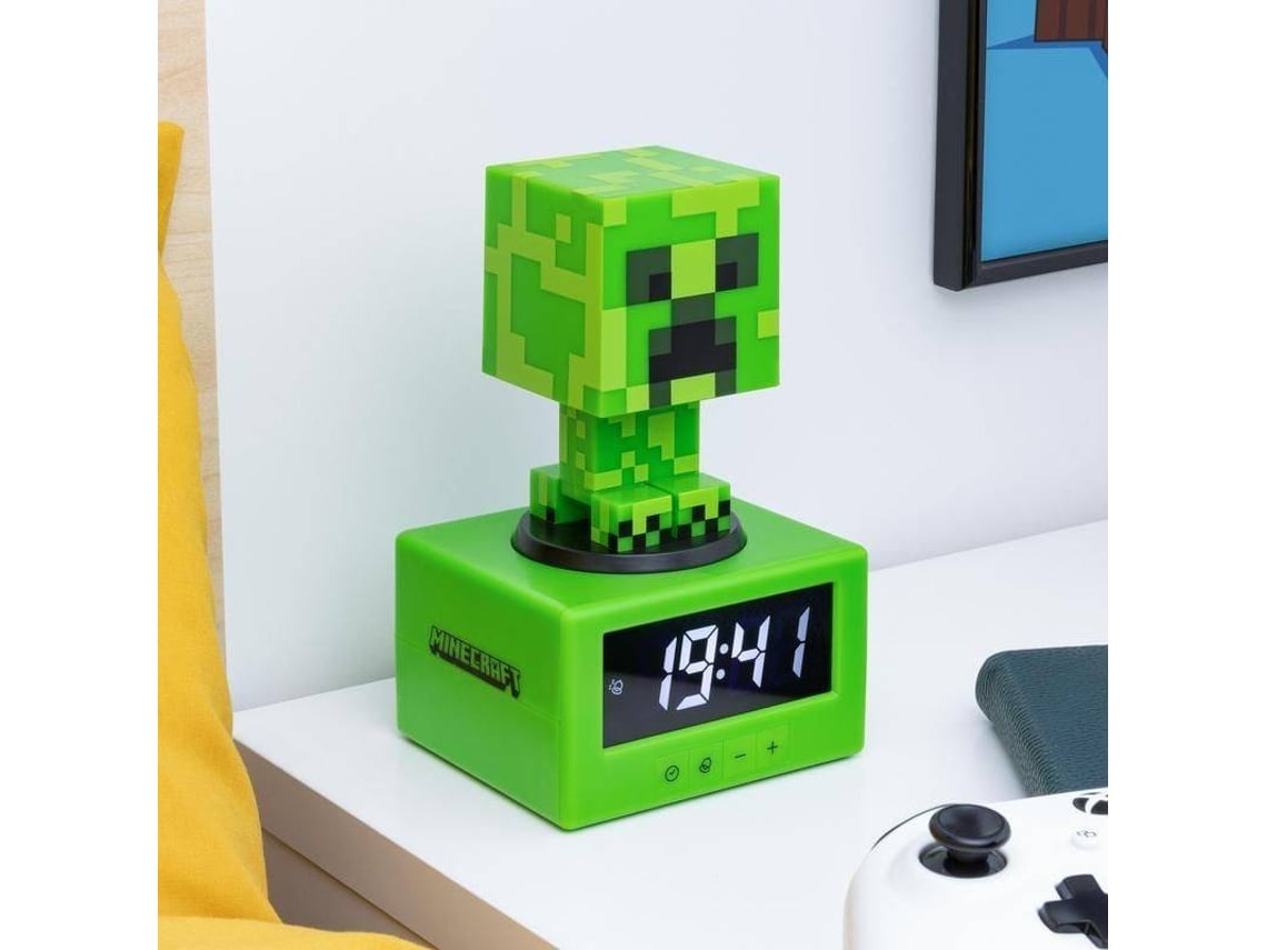 Despertador e Candeeiro PALADONE Minecraft Creeper (16 - Verde)