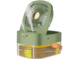 Ventilador De Mesa Silencioso Com 3 Velocidades, Bateria Recarregável