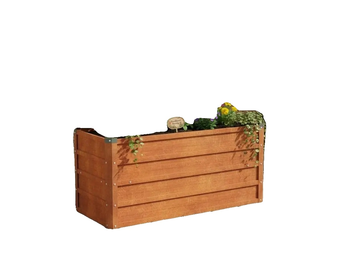 Jardim Elevado, Design Elevado, Aço Corten Durável, Bruno