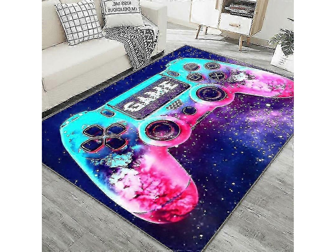 Tapete Gamer Infantil Com Estampa De Controle De Videogame, Antiderrapante, 3d, Para Sala De Jogos Hengjian