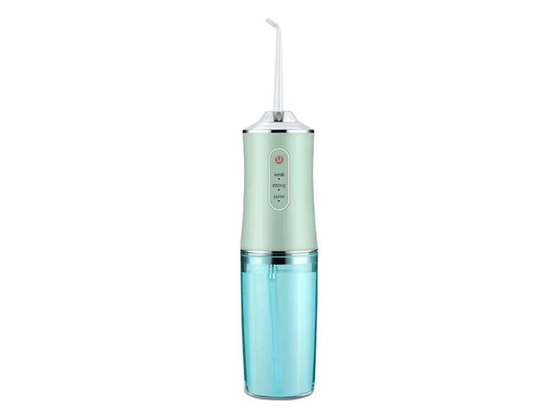 Irrigador Oral Fio Dental Elétrico Portátil Para Limpeza Oral E Dentária Limpador De Dentes Verde 1 Bico Yizhood