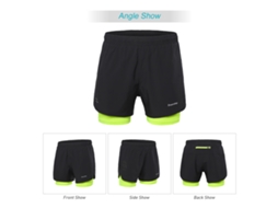 Bermudas de Corrida 2 em 1 para Homem Business