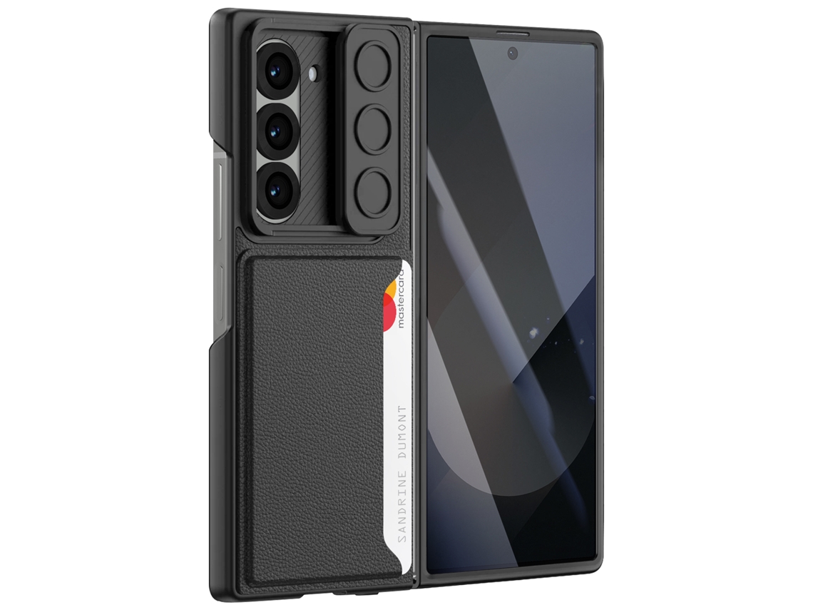Capa de Anel para Galaxy Z Fold 6 Polycarbonato Série Ring Case Preto AVIZAR