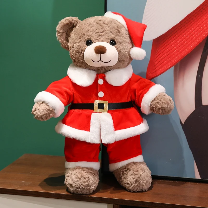 (cinza, 78cm) Urso De Pelúcia De Natal Em Formato De Almofada, Urso De Natal De Desenho Animado