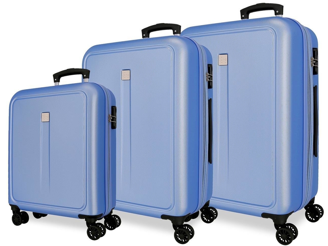 Conjunto de 3 Malas de Viagem ROLL ROAD Camboya Azul (55/68/78cm - 37/72/108L)
