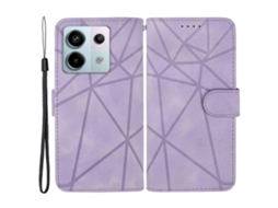 Para Xiaomi Redmi Note 13 Pro 5g/ Poco X6 5g Capa De Couro Para Telefone Carteira Com Linhas De Impressão