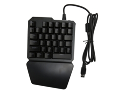 Lurelia Teclado Usb, Com Fio, 35 Teclas, Ergonómico, Mecânico, Rgb, Gaming, Compacto