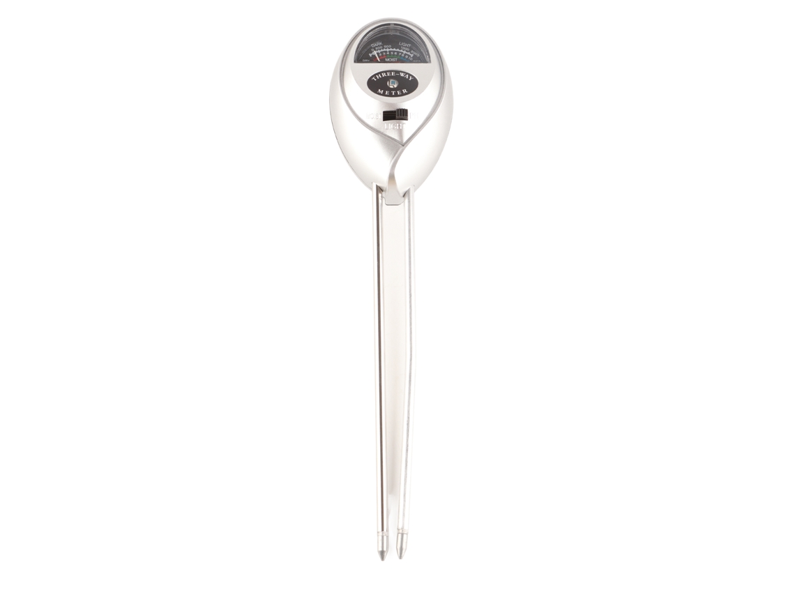 Testador De Solo 3 Em 1 Umidade Luz Ph Com Sonda