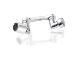 Bico de Torneira Rotativa 1440 Universal Moussador Economia de Água Dois Modos de Pulverização para Cozinha