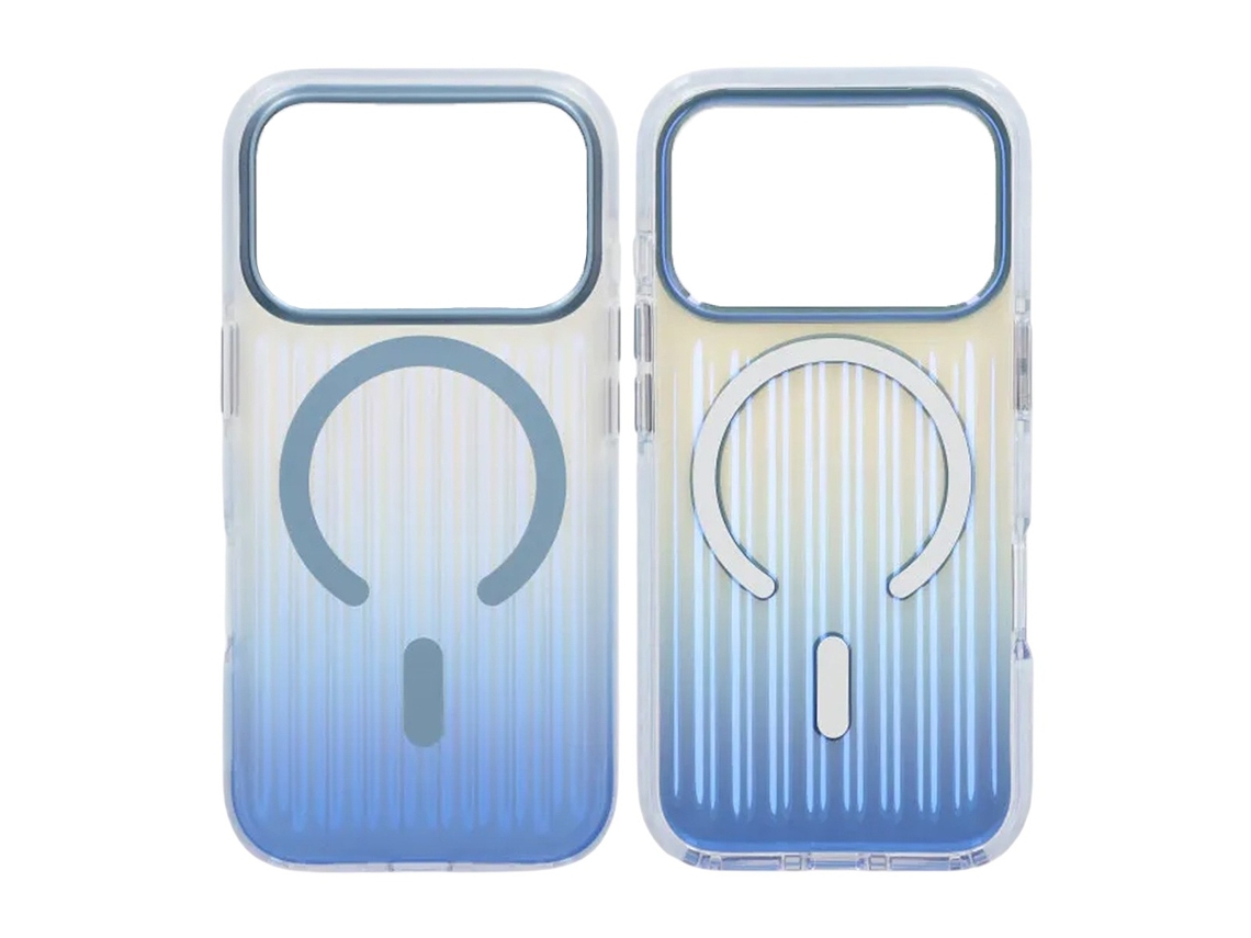Capa Magsafe Ondulada Para Iphone 17 Pro Max - Azul