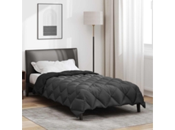 Vidaxl Edredom De Inverno 140 X 220 Cm 450 Gsm Preto E Anthracite