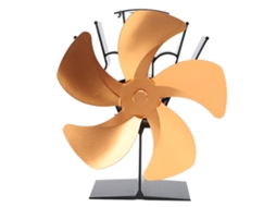 Ventilador Térmico Estufa 5 Lâminas Ouro