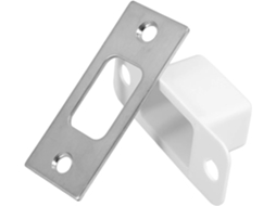 Pacote Com 20 Placas De Aço Inoxidável Para Trinco Porta, Reforçadas E Com Proteção De Segurança Para Portas Madeira