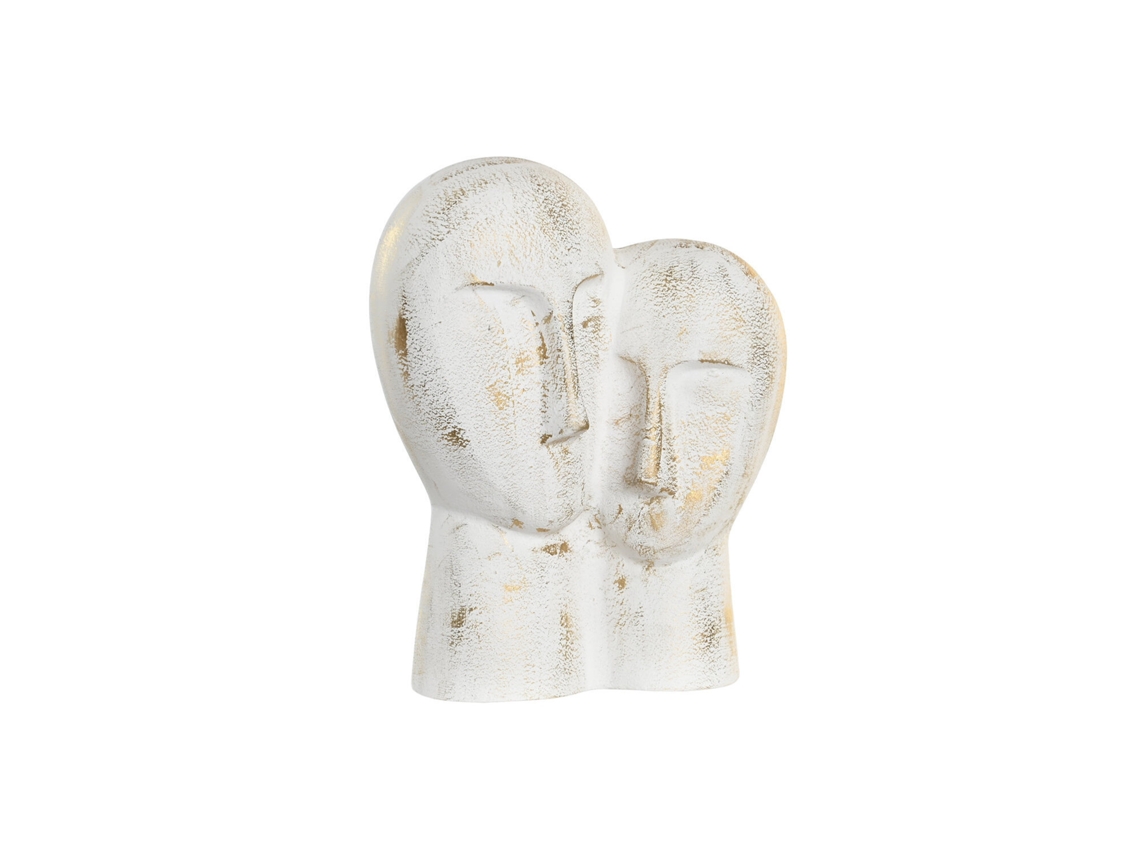 Figura de Alumínio com Rostos Brancos, 23x10x30cm ALEXANDRA HOUSE LIVING