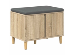 Banco de hall com Almofada Carvalho Sonoma 60x38x46 cm MAISON EXCLUSIVE