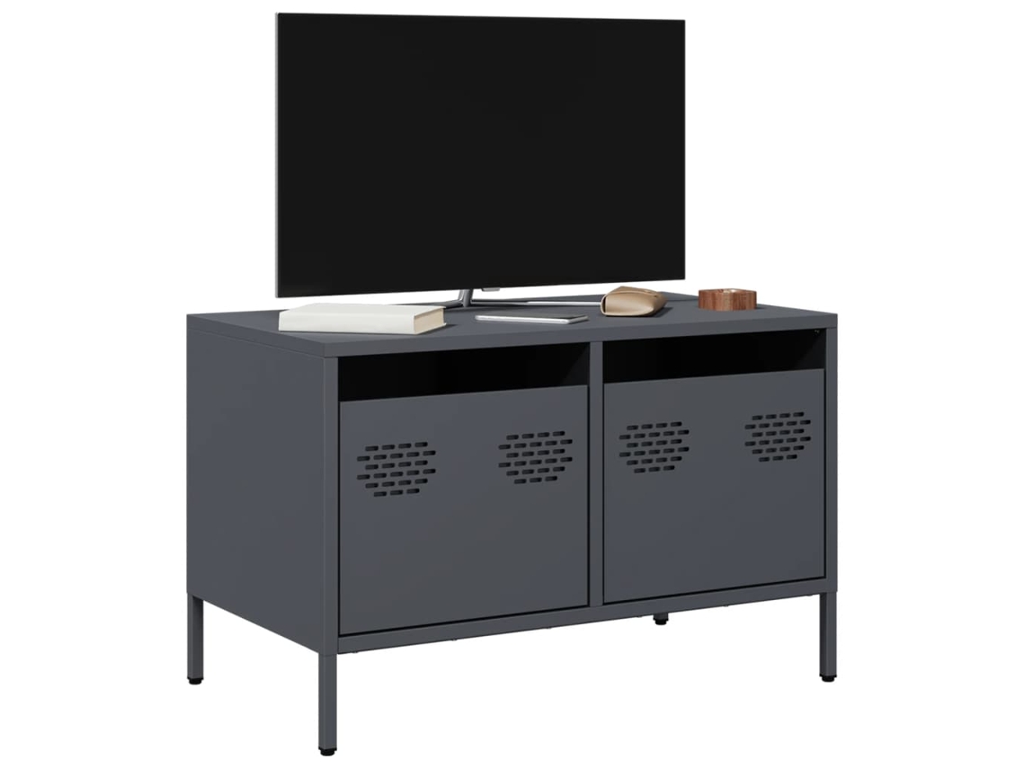 Vidaxl Móvel De Tv 68x39x43,5 Cm Aço Laminado A Frio Antracite