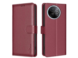 Capa De Couro Antifurto Para Celular Com Textura De Lichia E Rfid