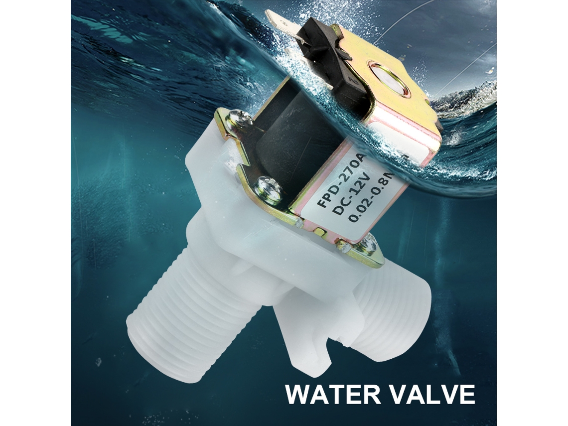 Válvula De Água Eletromagnética Laxiscreed 12v Dc, Normalmente Fechada Para Controlo De Entrada De Água