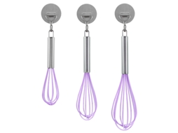 Batedor Roxo, Batedor De Aço Inoxidável 3 Peças, 8", 10", 12", Roxo