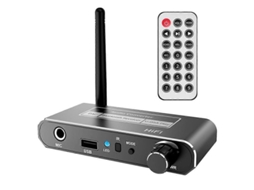 2026 conversor Hifi Sem Fio Bluetooth 5.2 Receptor Áudio Coaxial para Aux 3.5mm com Pen Drive Preto