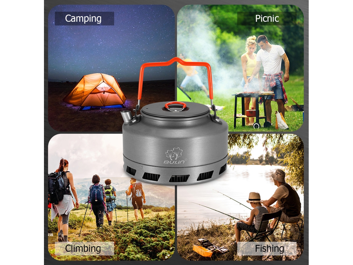 Bule de Água Portátil 1.1l Alumínio Camping