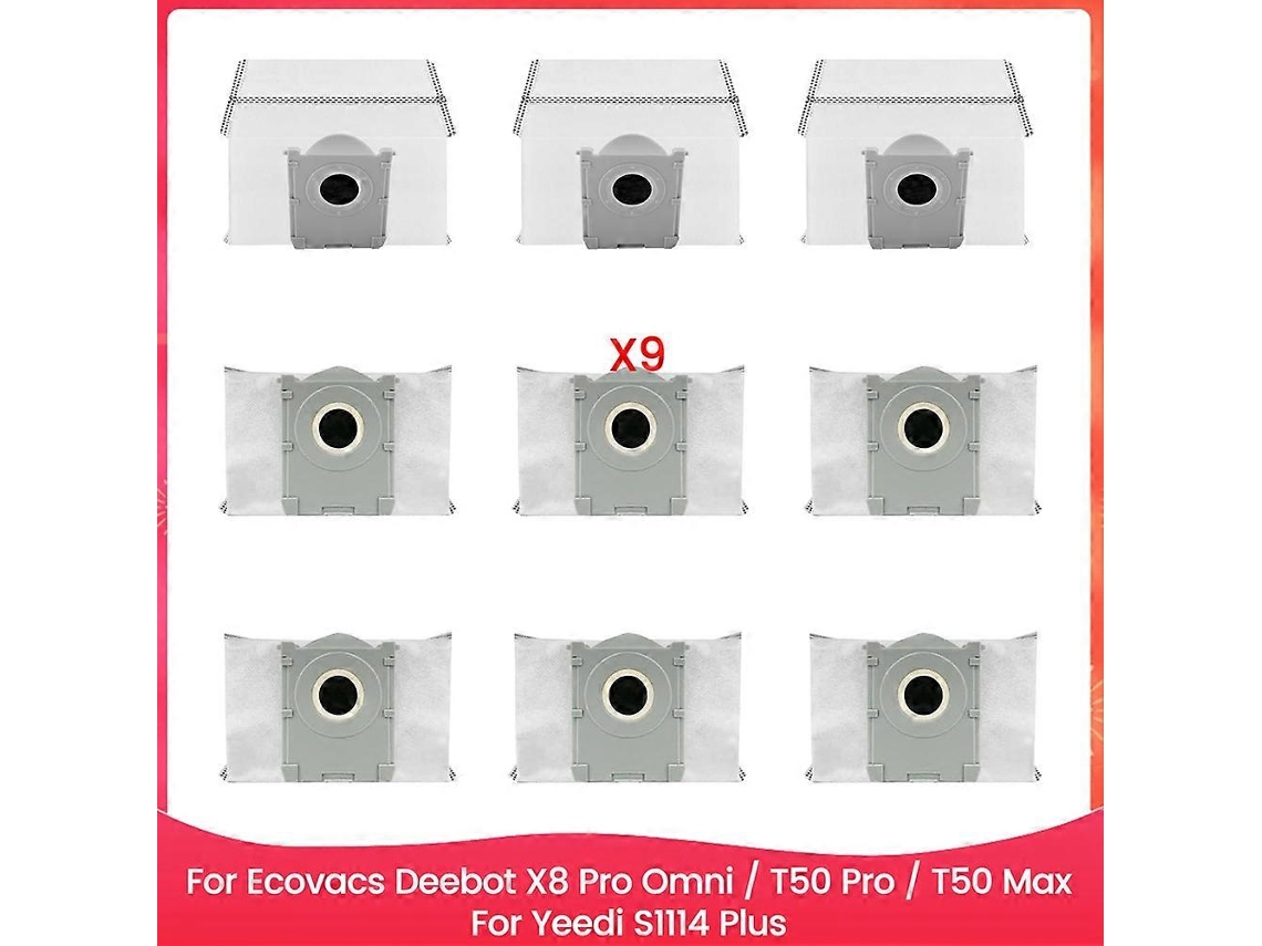 Saco Para Pó Ecovacs X8, Compatível Com T50, S14