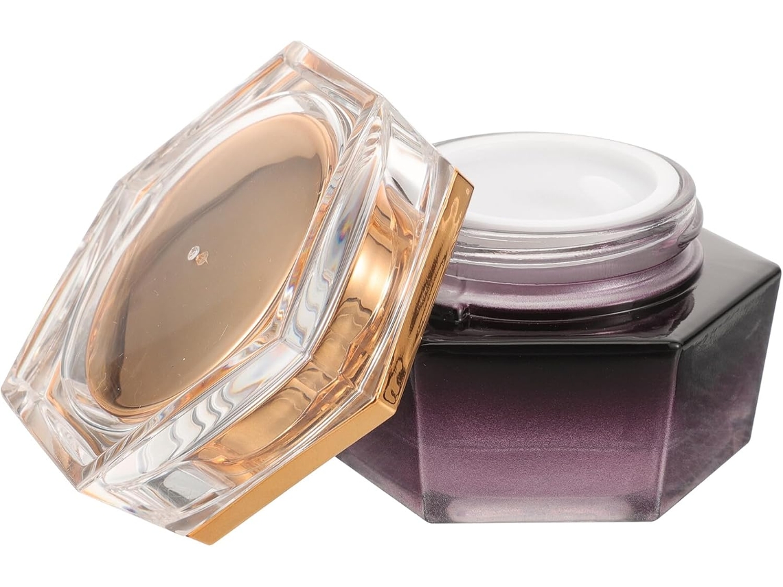 Pote De Vidro Para Creme De 20g Com Tampa, Pequeno Recipiente Cosmético Para Viagem, Tamanho Ideal Para Viagem.