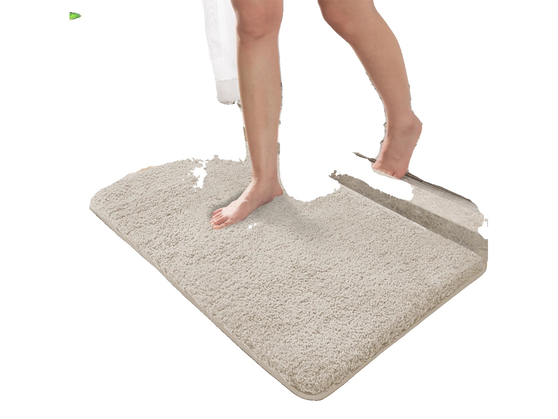 Tapete De Banheiro, Design Antiderrapante, Rápida Absorção De Umidade, 600mmx900mm, Damasco