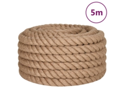 Corda de Juta VIDAXL com 5 M de Comprimento e 60 Mm de Espessura