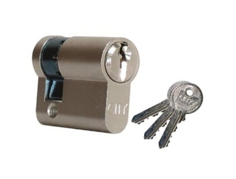 Iseo France sas (cavers) - CYL30598 - City ISEO meio cilindro 30x10mm latão niquelado - variado V05 KCF001921-520930129V05