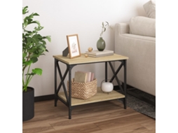 Vidaxl Mesa De Apoio 55x38x45 Cm Derivados De Madeira Carvalho Sonoma