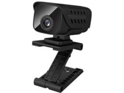 Minicâmera espiã sem fio Bestvite WiFi, câmera oculta HD 1080P, transmissão ao vivo, visão noturna, detecção de movimento (preta)