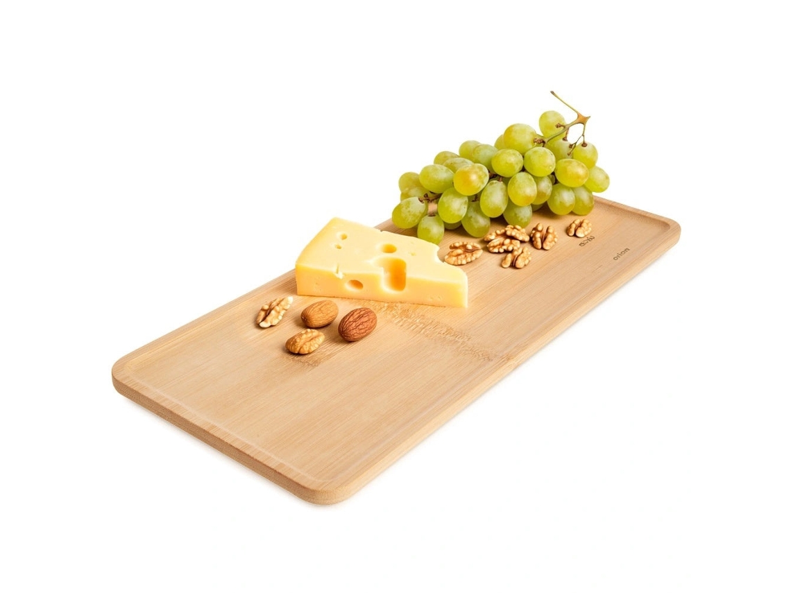 Bandeja Retangular De Bambu Para Aperitivos, 35 X 15 Cm