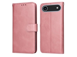 Capa Flip De Couro Para Iphone 17 Air - Textura De Bezerro Clássica