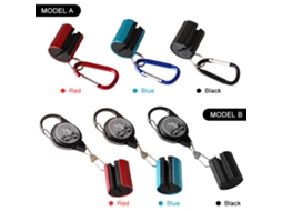 Porta Cañas de Pesca Clip Retráctil com Llavero MARCA