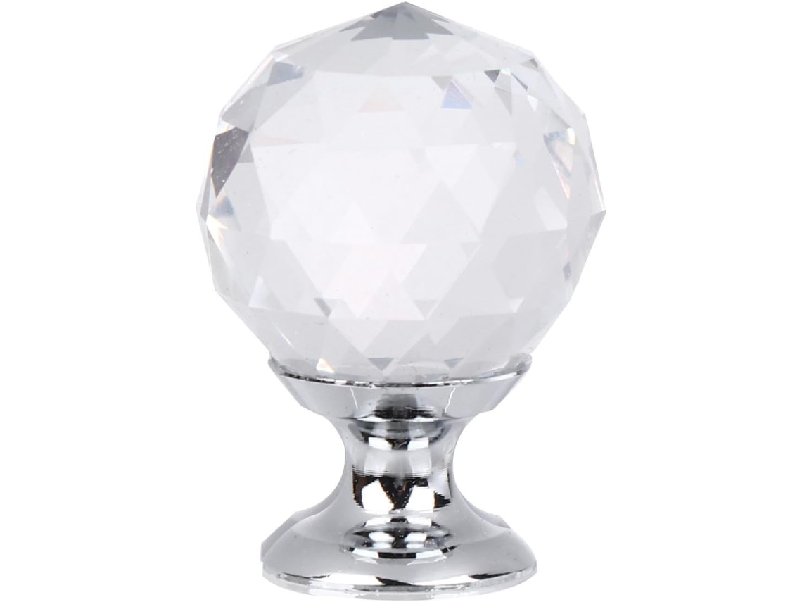 Conjunto De 10 Puxadores Modernos Em Formato Bola Cristal Para Armários E Portas, Decoração Funcional Para O Dia A