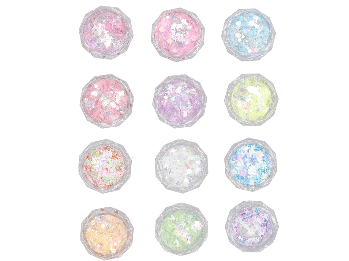 12pcs Fitas De Strass Para Unhas Diy Glitter Sequin Decoração De Manicure Arte De Unhas