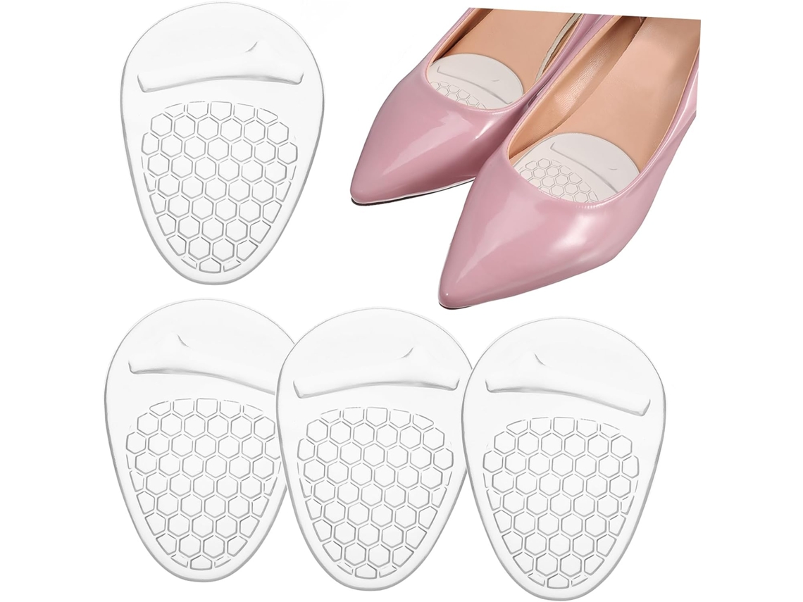 Protetores Metatarsais Para Sapatos De Salto Alto, 2 Pares, Silicone