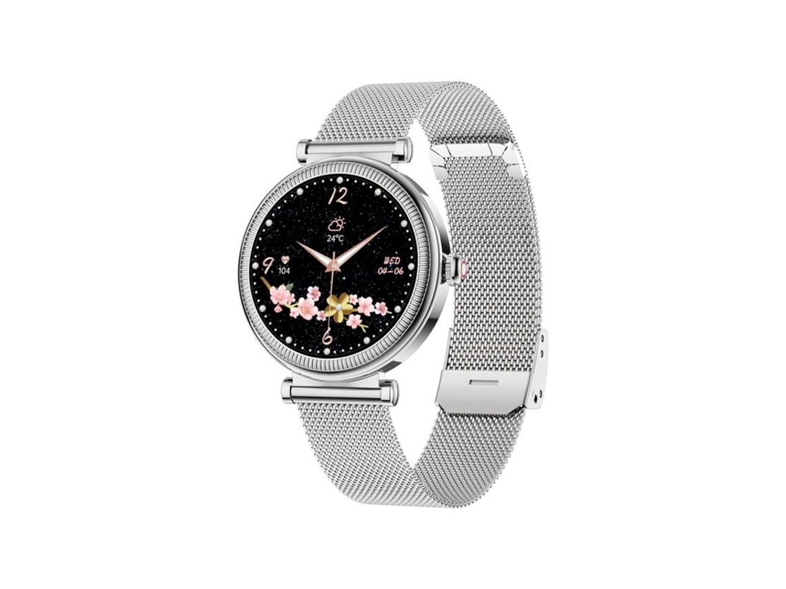 Smartwatch De 1.27 Polegadas Bluetooth Chamando Mais De 100 Modos Desportivos Monitorização De Saúde Prata Yizhood