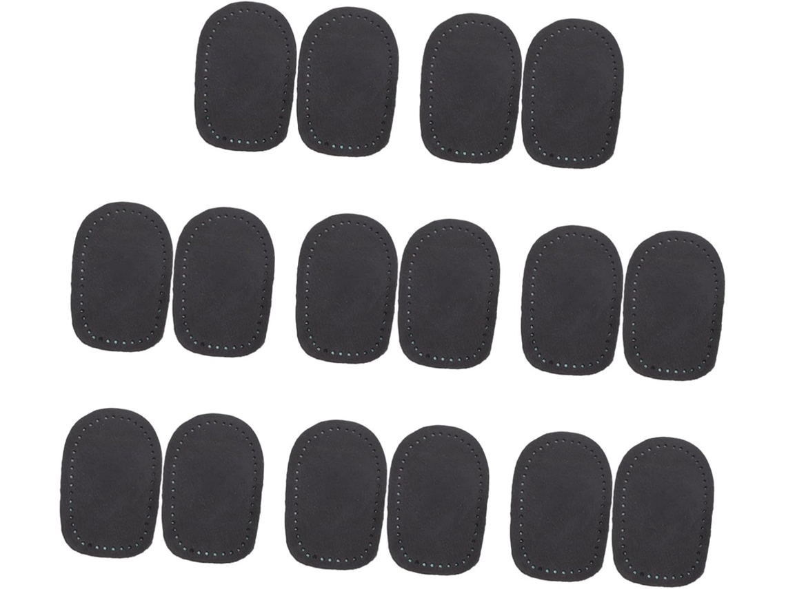 Protetores De Calcanhar Beavorty Para Sapatos, 16 Peças, Couro Preto, Absorção De Impacto, Antiderrapantes, Para Uso