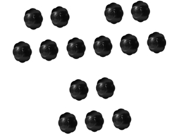 Mikikit 15 Peças Puxador De Porta Guarda Roupa Preto, Sem Necessidade De Furação, Prático Para Portas De Armários E