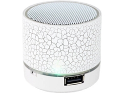 Coluna Bluetooth Rachada Com Entrada Para Cartão Usb, Mini Coluna Sem Fios