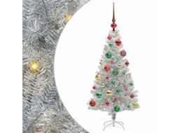 Conjunto 1 Árvore De Natal Vidaxl Prateado Plástico (120 Cm)