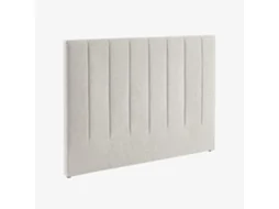 Cabeceira Para Cama De Casal Revestimento Em Tecido, 140cm, Cinza Claro Sweeek