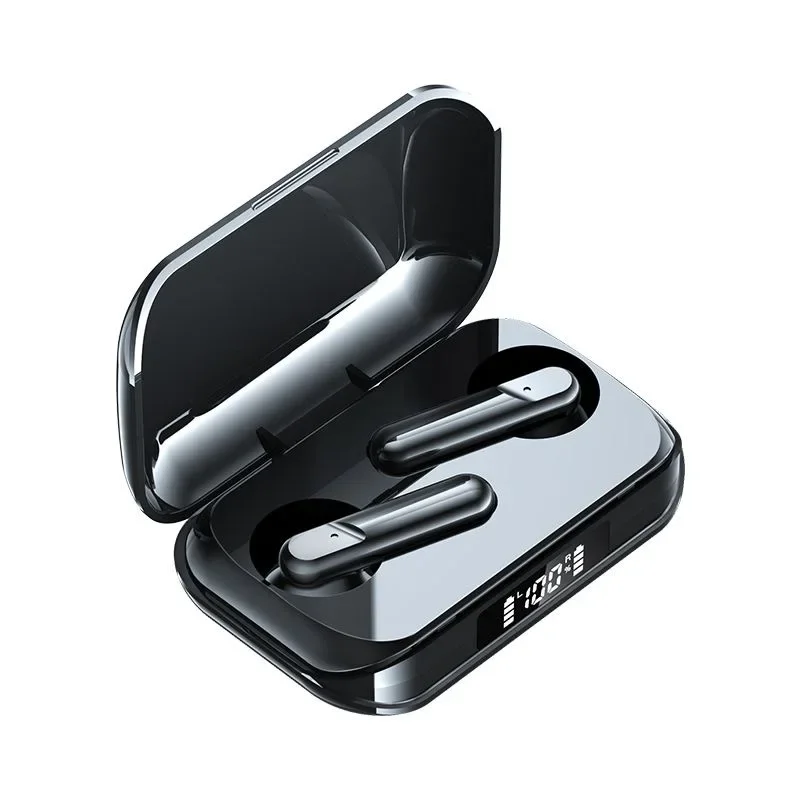 Fones De Ouvido Sem Fio (pretos) Com Controles De Toque Bluetooth, Cancelamento De Ruído, Estéreo E À Prova D'água.