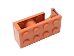 Dispensador de Fita Adesiva Mesa, Fofo, em Formato Bloco, Rolo Fácil Cortar, Base Antid Errapante, GOKOCO